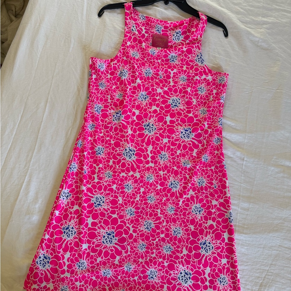 Gingy Pink Floral Summer Dress